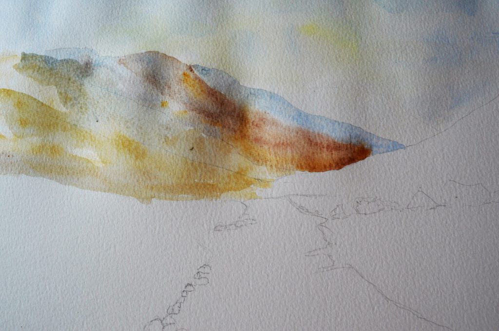 Peindre un paysage de montagne à l'aquarelle: Guide facile pour les débutants