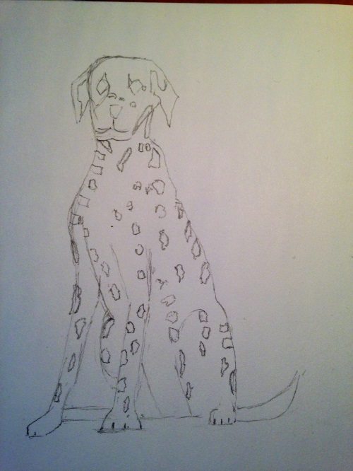 dessin des taches du dalmatien pour un rendu réaliste