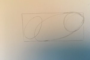 Construction du lapin avec ovales et cercle pour la tête, le corps et l’arrière-train