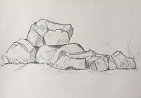 Comment dessiner des rochers en 5 min ! - Art express
