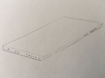 dessin téléphone perspective débutant