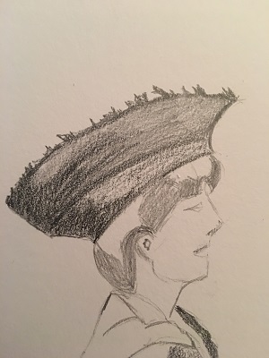 cheveux de la femme avec zones d’ombre et de lumière