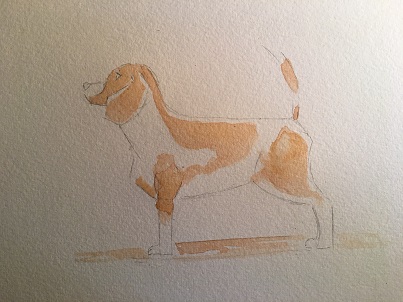 Le secret d 'un pelage de chien réussi à l'aquarelle