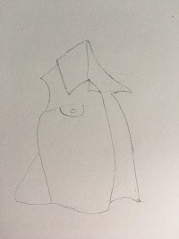 ajout des détails caractéristiques d’une veste en jean : col, poches et coutures