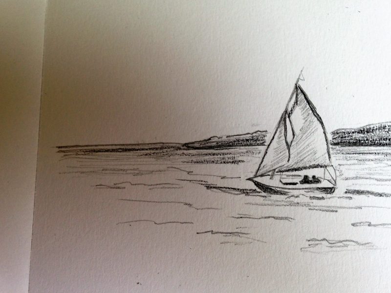 Voilier en mouvement