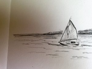 Voilier en mouvement