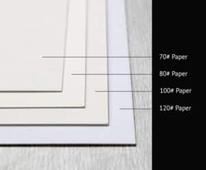 papier dessin grammage comparaison epaisseur