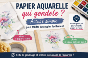papier aquarelle gondole comment tendre feuille aquarelle debutant