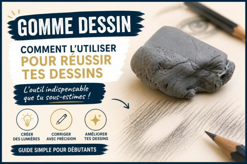 gomme dessin comment utiliser une gomme pour améliorer un dessin au crayon