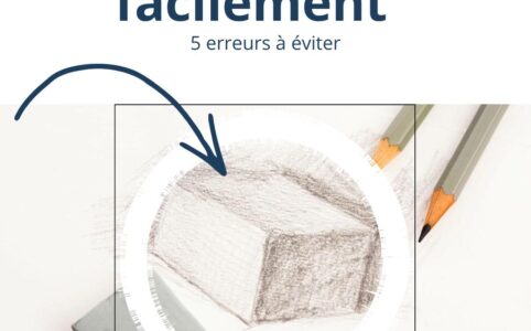 débuter le dessin facilement crayon cube débutant