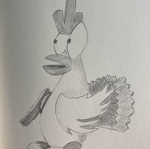 poule en chocolat inspiration dessin facile