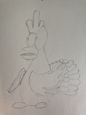 Comment dessiner facilement une poule rigolote