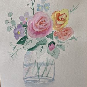 Peindre un vase à l'aquarelle – transparence, reflets et lumière