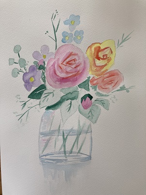 Peindre un vase à l'aquarelle – transparence, reflets et lumière