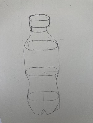 bouteille propre après suppression des traits de construction