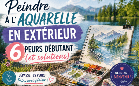 peindre à l’aquarelle en extérieur peurs débutant et solutions
