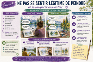 regard des autres aquarelle exterieur debutant confiance se comparer peinture
