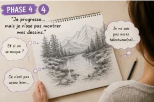 manque confiance dessin peur jugement progression artistique