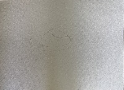dessin simple châtaigne forme ovale coque débutant