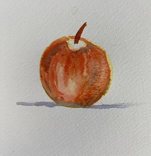 ombres pomme aquarelle sans dessin fusion couleurs