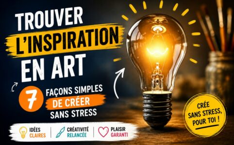 trouver l’inspiration en art créativité dessin peinture sans stress débutant idée lumineuse