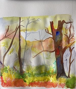 Aquarelle ratée : Comment transformer une erreur en chef d'œuvre créatif.