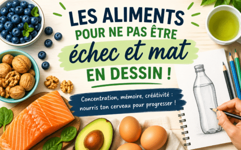 aliments pour améliorer le dessin concentration mémoire créativité
