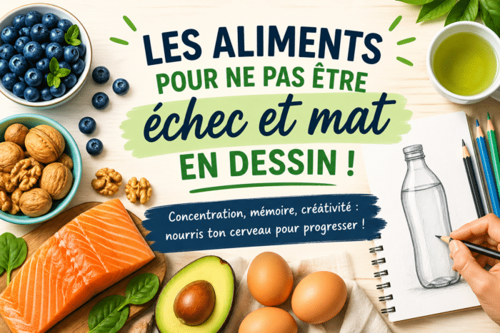 aliments pour améliorer le dessin concentration mémoire créativité