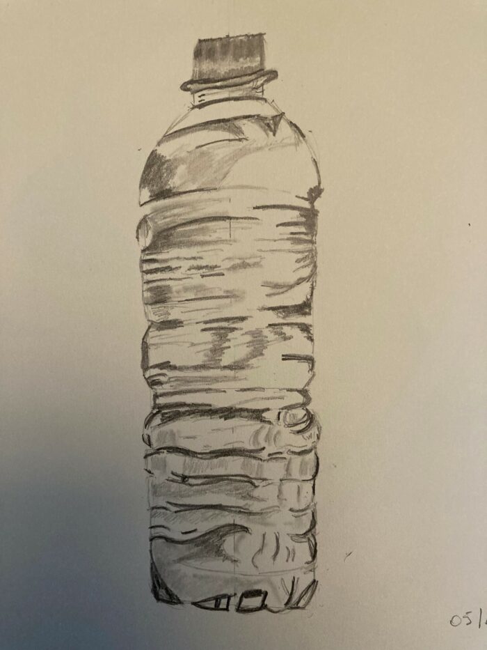 bouteille eau dessin concentration hydratation