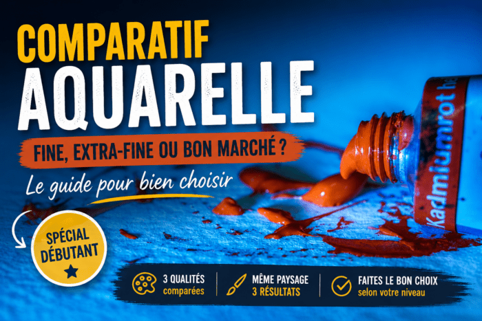 comparatif aquarelle fine extra-fine economique differences debutant