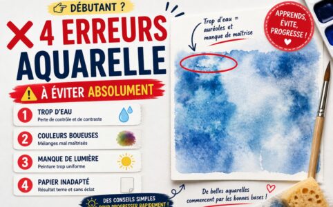 Erreurs débutant aquarelle avec 4 erreurs à éviter absolument pour progresser rapidement