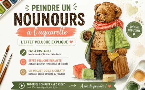 Nounours à l’aquarelle : effet peluche expliqué facilement