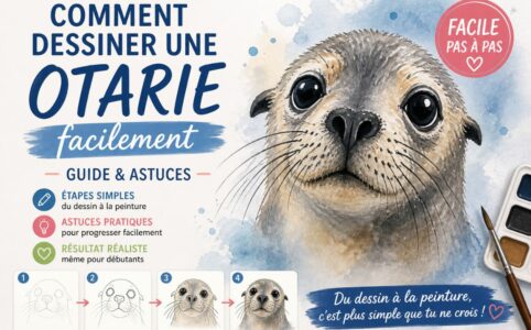 Comment dessiner une otarie facilement avec un guide et des astuces pas à pas pour débutant
