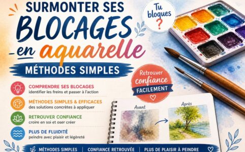 Surmonter ses blocages en aquarelle avec des méthodes simples pour retrouver confiance et fluidité