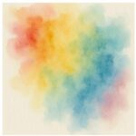 Lâcher-prise en aquarelle – coulures naturelles