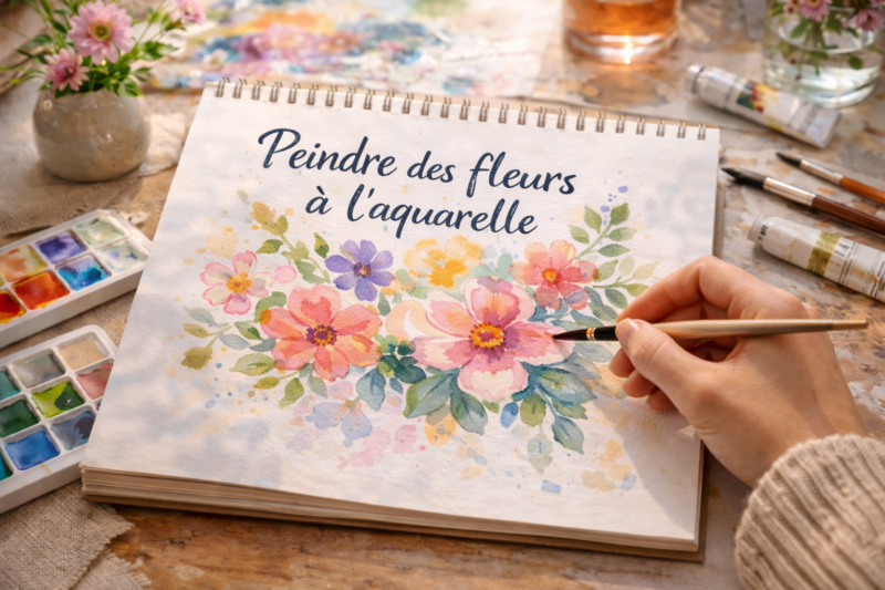 peindre des fleurs a l aquarelle techniques simples et bienfaits creatifs