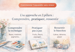 méthode aquarelle bien-être progression douce et confiance