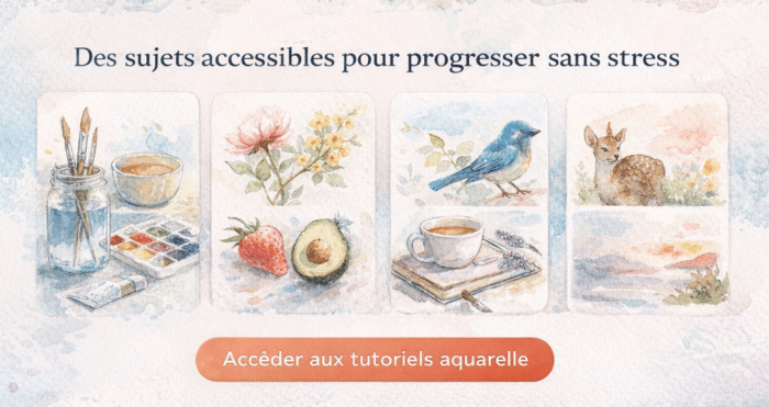 tutoriels aquarelle débutant pas à pas blog