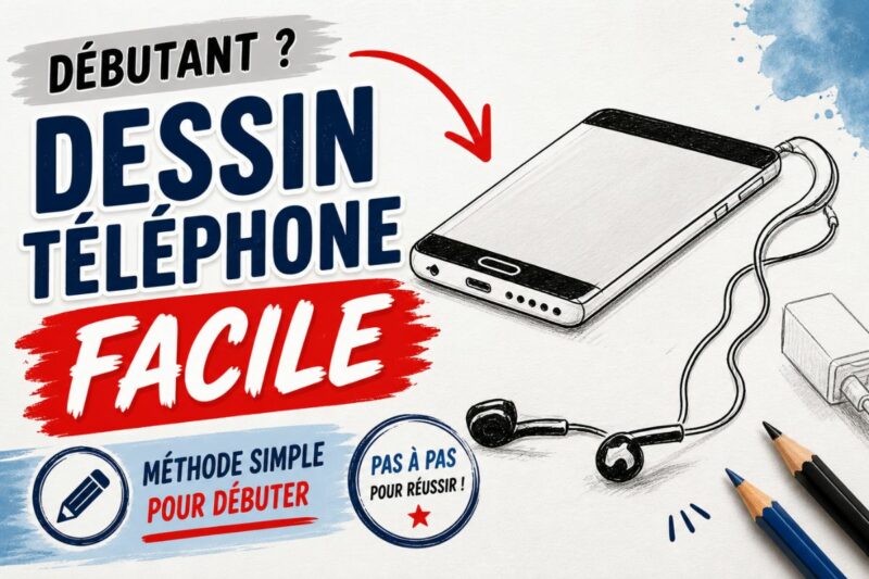 dessiner un telephone facilement dessin objet crayon debutant smartphone simple