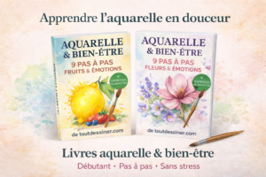 livres aquarelle bien etre debutant fruits et fleurs pas a pas