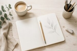 apprendre à dessiner facilement avec un carnet et un crayon pour débuter pas à pas