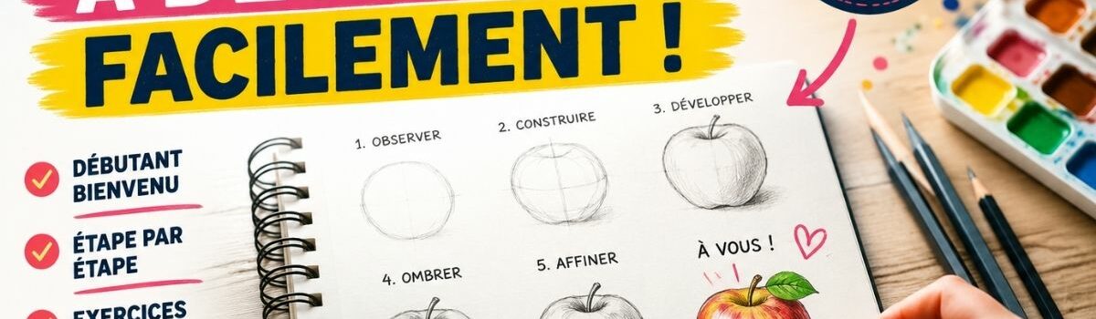 apprendre à dessiner facilement avec une méthode simple étape par étape pour débutants