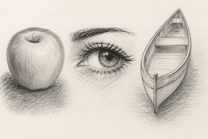 apprendre le dessin facilement avec des exercices sur les formes, les ombres et la perspective