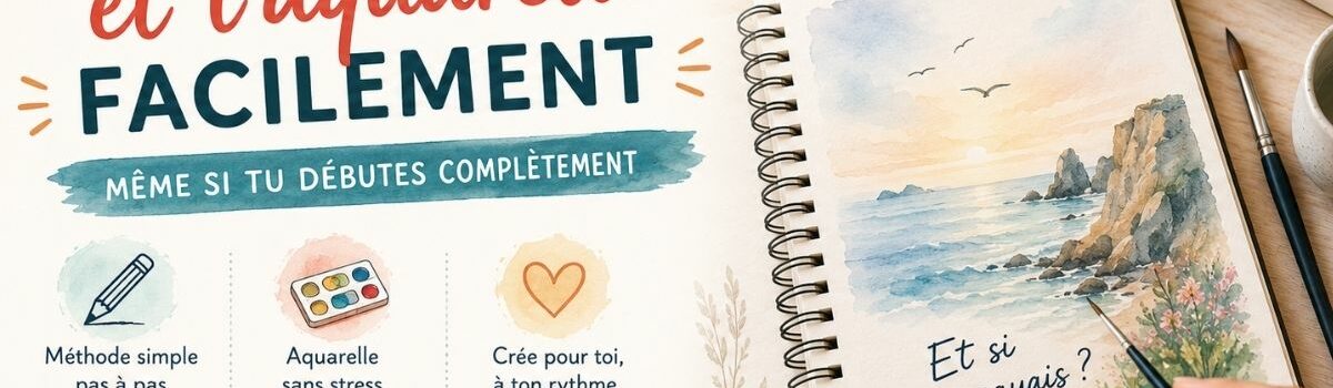 apprendre le dessin et l’aquarelle facilement avec une méthode simple, progressive et sans stress pour débutants
